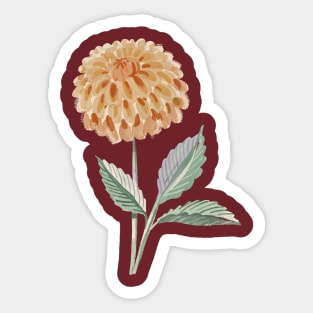 Painterly Dahlia Sticker